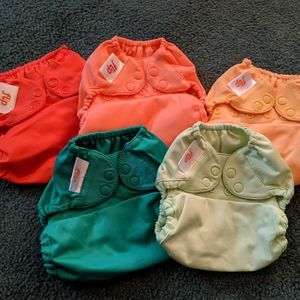 Gender Neutral Solid Flip Cloth Diaper Lot